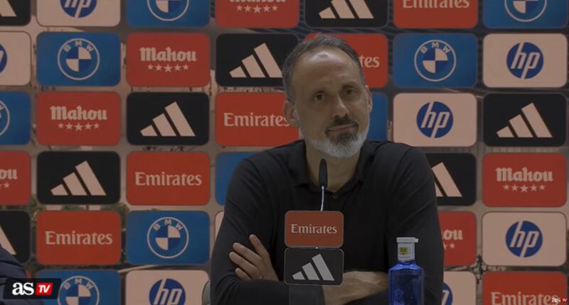Pellegrino Matarazzo (forrás: youtube video screenshot, Diario AS)