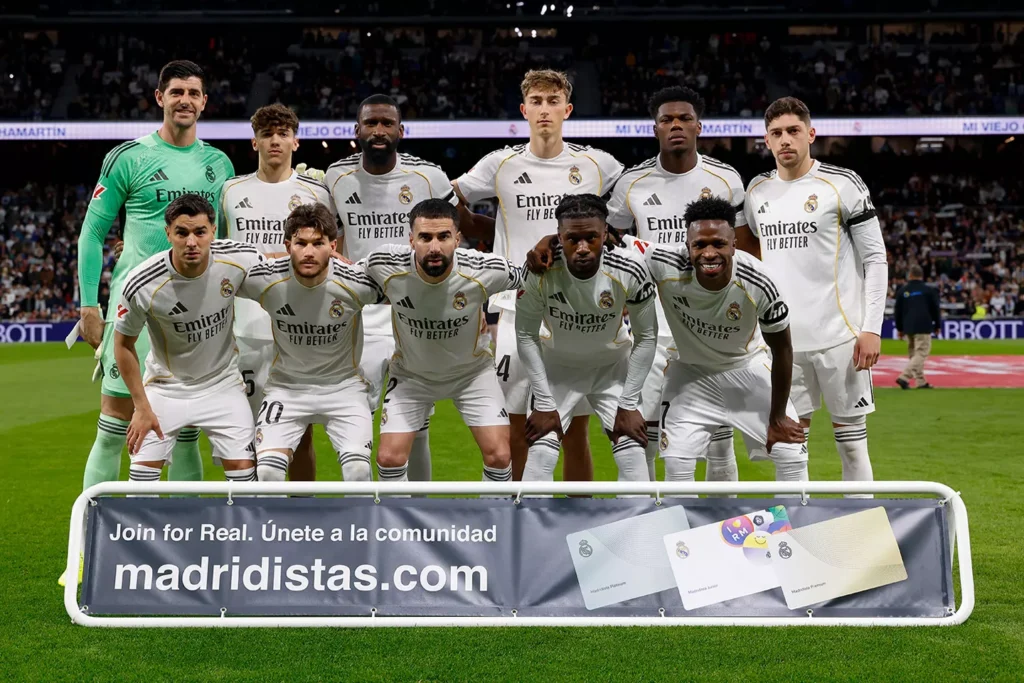 A Real Madrid kezdőcsapata (forrás: realmadrid.com)