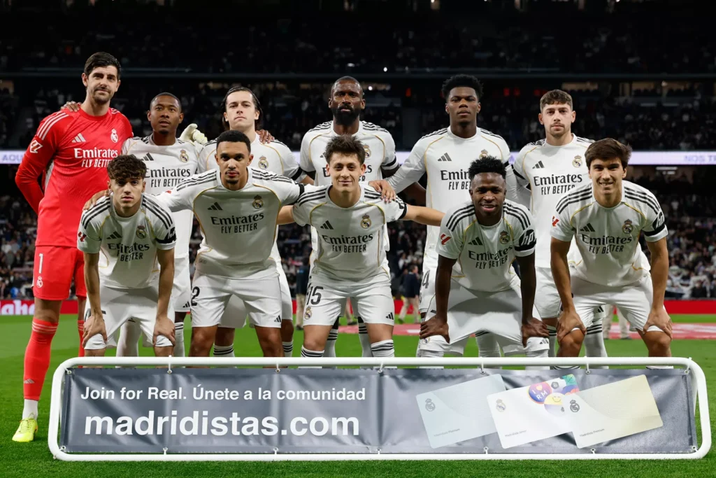 A Real Madrid kezdőcsapata (forrás: realmadrid.com)