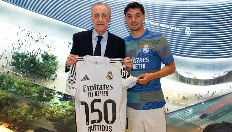 Brahim Díaz 150 tétmérkőzés a Real Madridban (forrás: realmadrid.com)