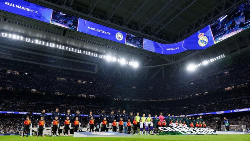 Real Madrid - Manchester City (forrás: realmadrid.com)