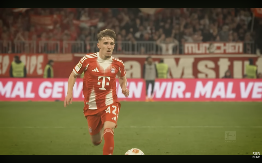 Lennart Karl (forrás: youtube screenshot 'Bundesliga')
