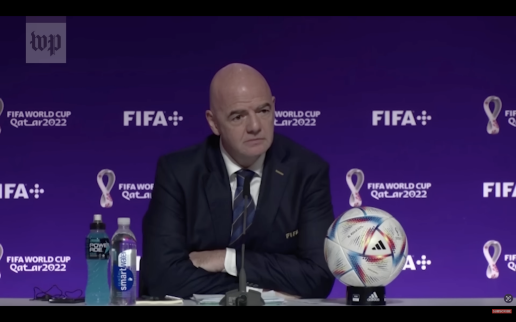 Gianni Infantino a FIFA elnöke (forrás: youtube screenshot 'Washington Post')