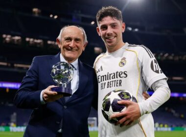 Valverde és Pirri (forrás: realmadrid.com)