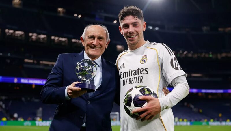 Valverde és Pirri (forrás: realmadrid.com)