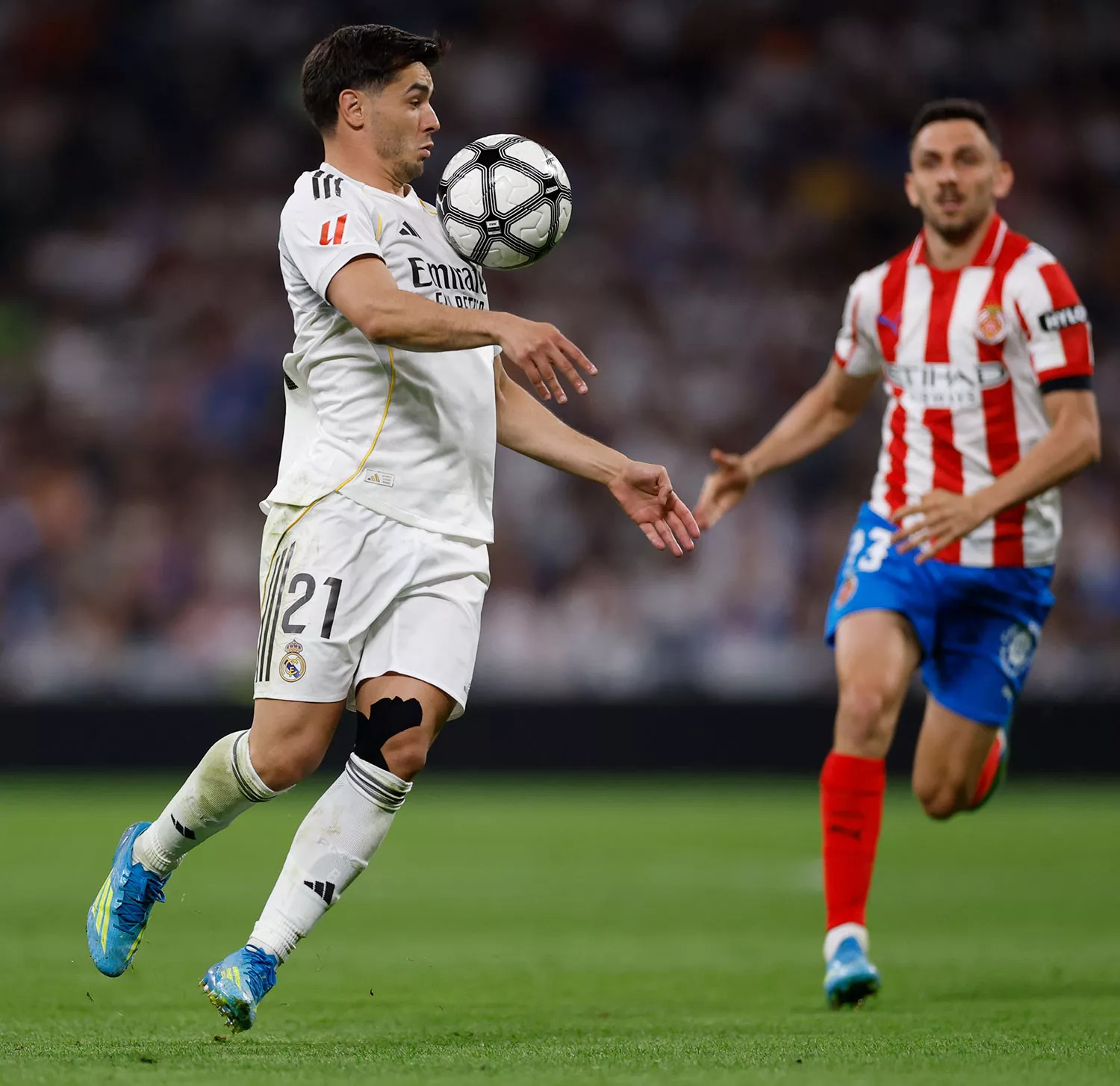 Brahim Díaz a Girona ellen (forrás: realmadrid.com)