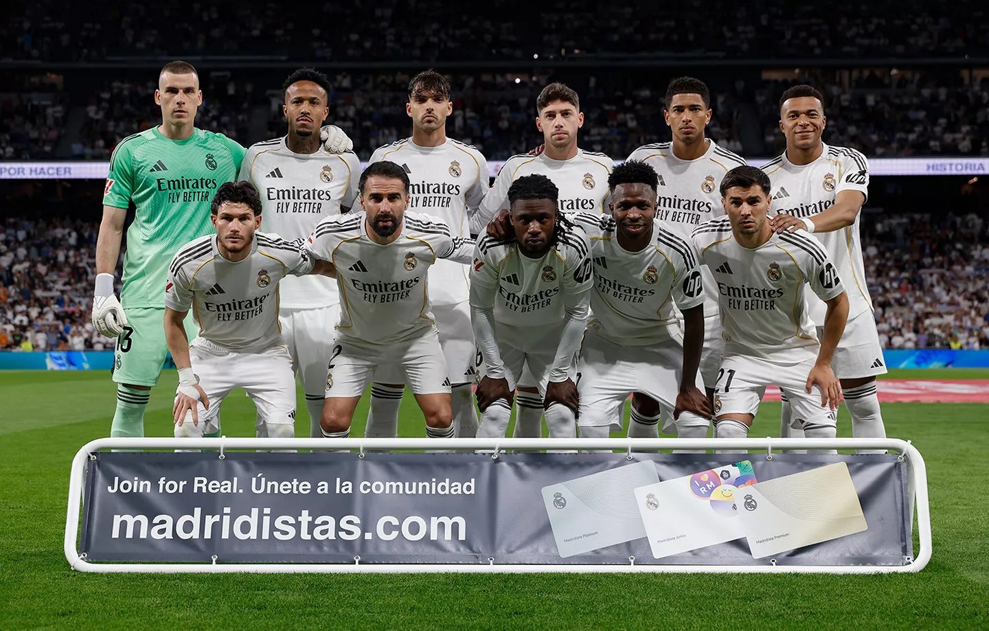 A Girona elleni kezdőcsapat (forrás: realmadrid.com)