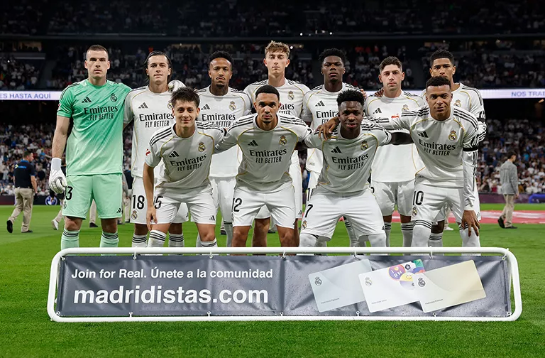 A Real Madrid kezdőcsapata (forrás: realmadrid.com)