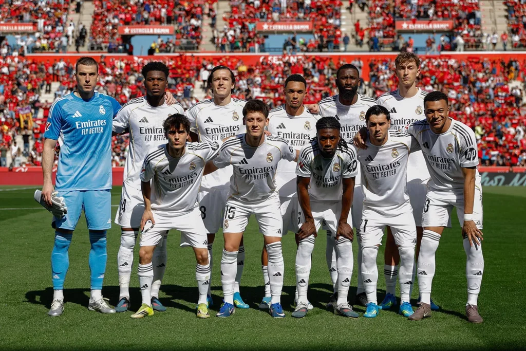 A Real Madrid kezdőcsapata (forrás: realmadrid.com)