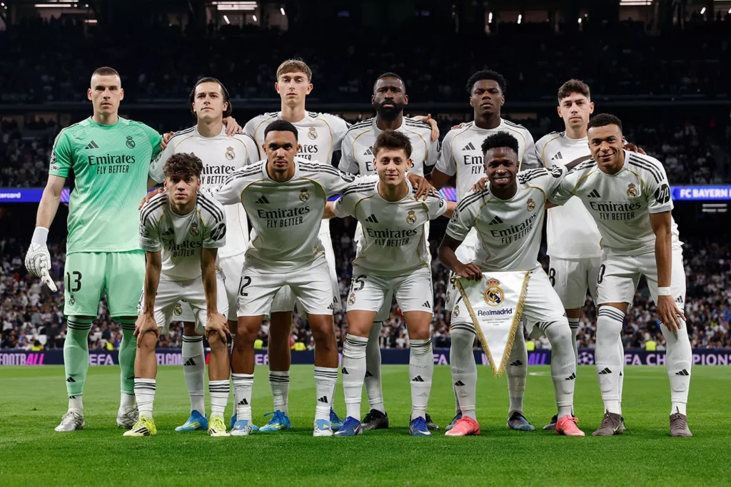A Real Madrid kezdőcsapata (forrás: realmadrid.com)