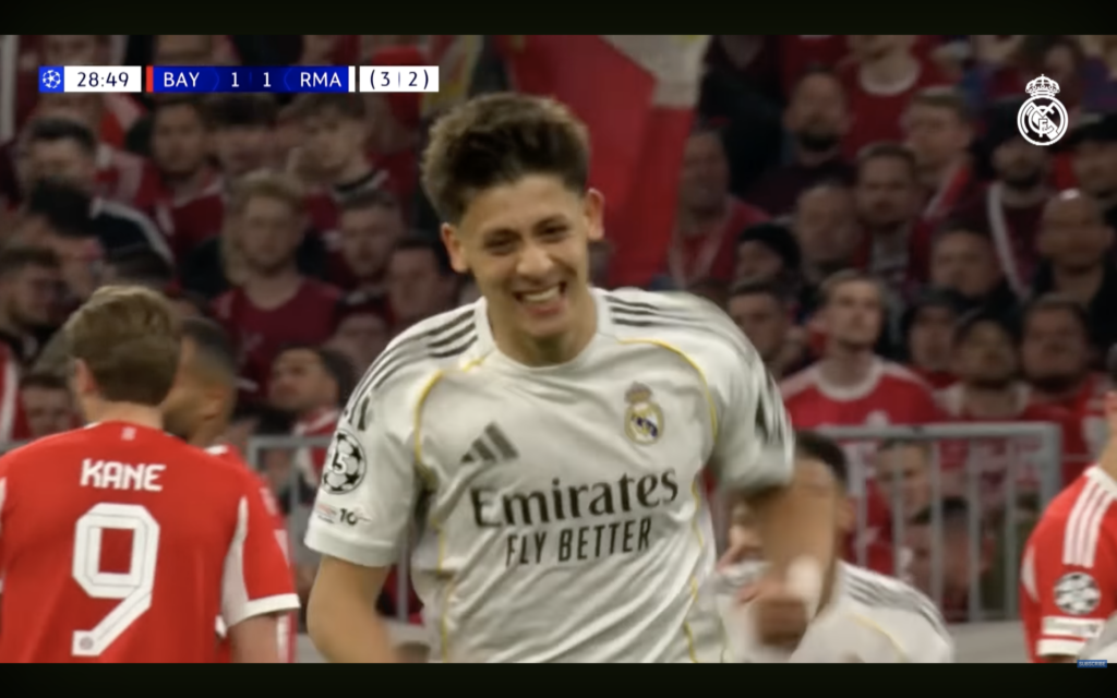 Arda Güler (forrás: youtube screenshot "Real Madrid")