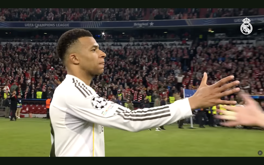 Kylian Mbappé (forrás: youtube screenshot "Real Madrid")