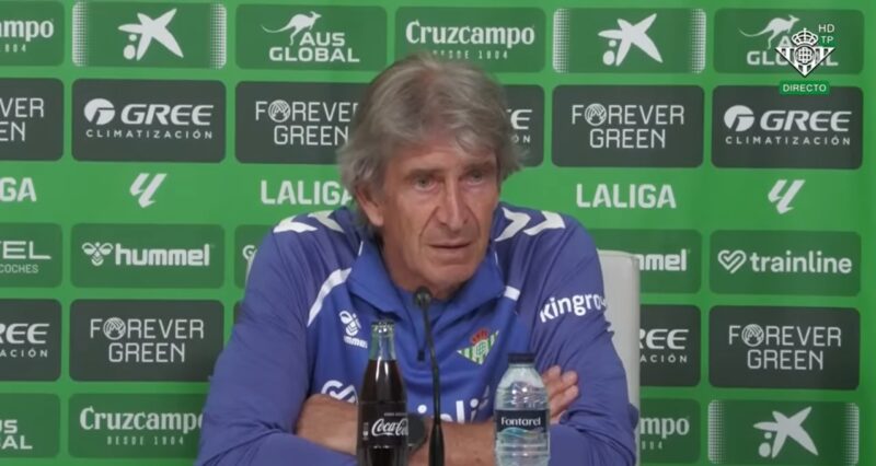 Manuel Pellegrini (forrás: Youtube video screenshot, Real Betis Balompié)