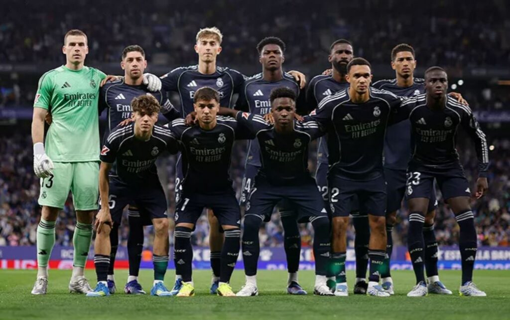 A Real Madrid kezdőcsapata (forrás: realmadrid.com)