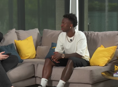 CazéTV interjú Vinícius Jr-ral (forrás: www.youtube.com/@CazeTV)