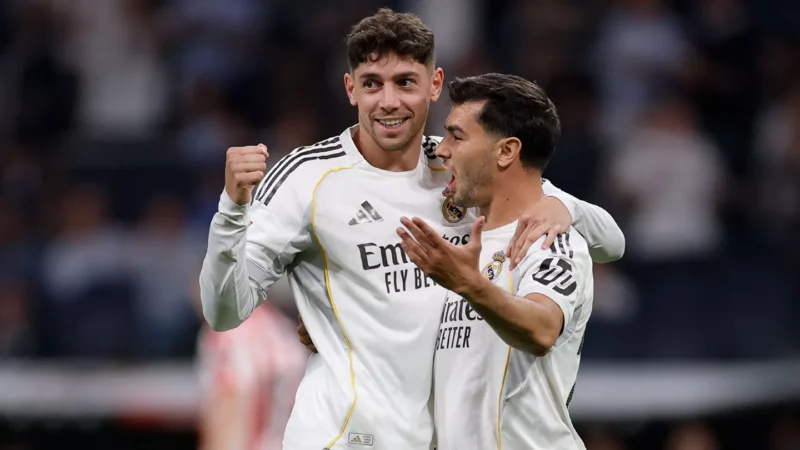 Valverde és Brahim (kép: realmadrid.com)