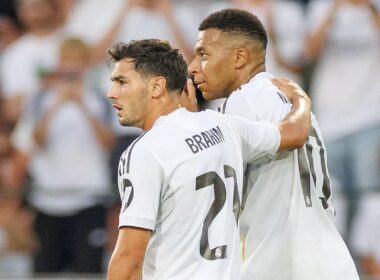 Brahim Diaz és Kylian Mbappé (forrás: realmadrid.com)