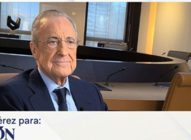 Florentino Pérez a La Razónnak adott interjúja során (forrás: @Florentino2026_)