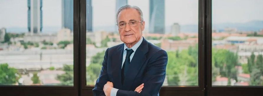 Florentino Pérez az El Espanolnak adott interjúja alkalmával (forrás: @Florentino2026_)