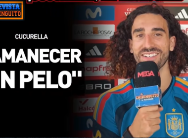 Marc Cucurella az El Chiringuito című műsornak adott interjúja során (forrás: www.youtube.com/@ElChiringuitoTV)