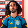 Marc Cucurella az AS-nek adott interjúja közben (forrás: www.youtube.com/@diarioas)