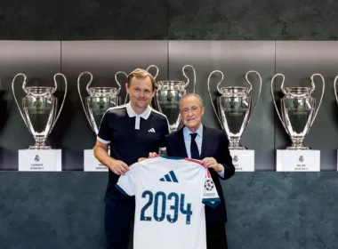 Bjørn Gulden és Florentino Pérez (forrás: realmadrid.com)
