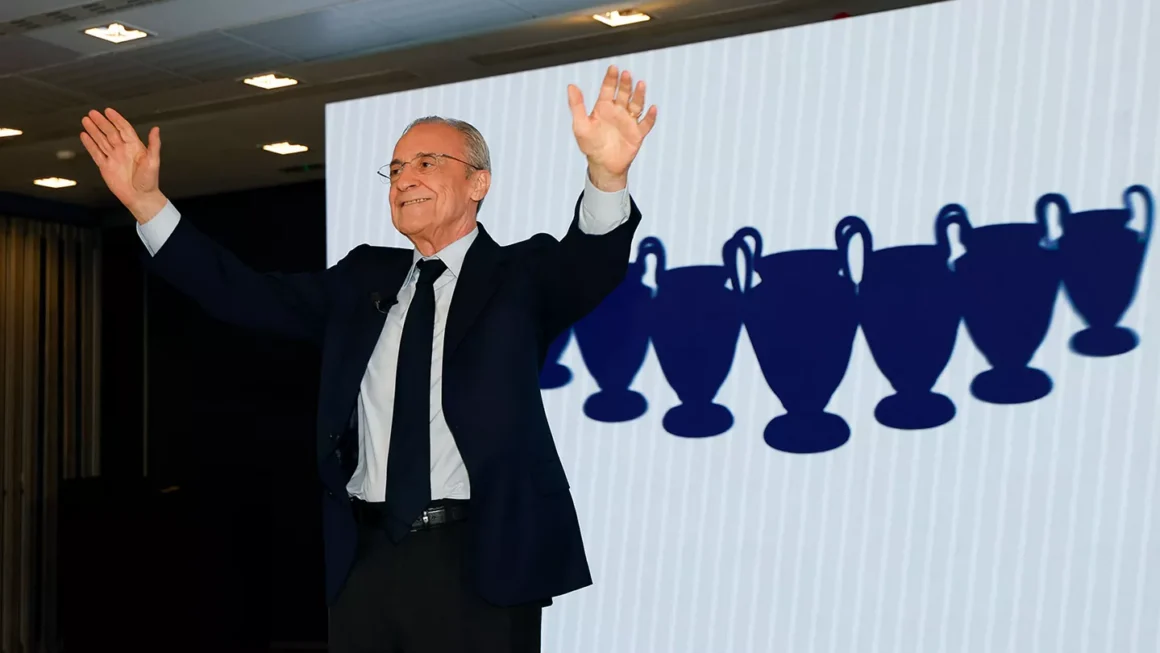 Florentino Pérez az elnökválasztás éjszakáján (forrás: realmadrid.com)