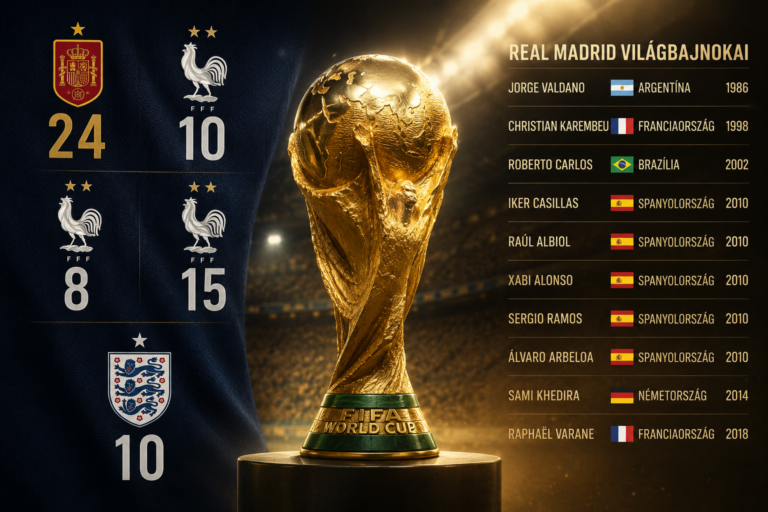 A Real Madrid világbajnokai (forrás: saját készítésű kép Füzi Krisztián)