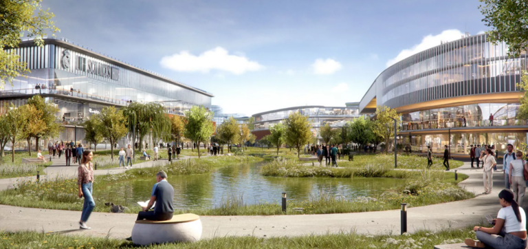 A Madrid Innovation District látványterve (forrás: realmadrid.com)