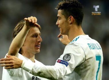 Luka Modrić és Cristiano Ronaldo (forrás: youtube screenshot)