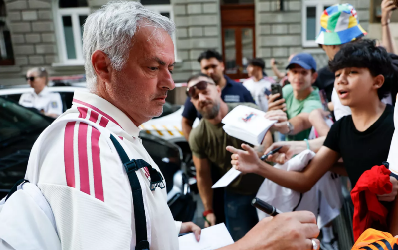 José Mourinho Budapesten (forrás: realmadrid.com)