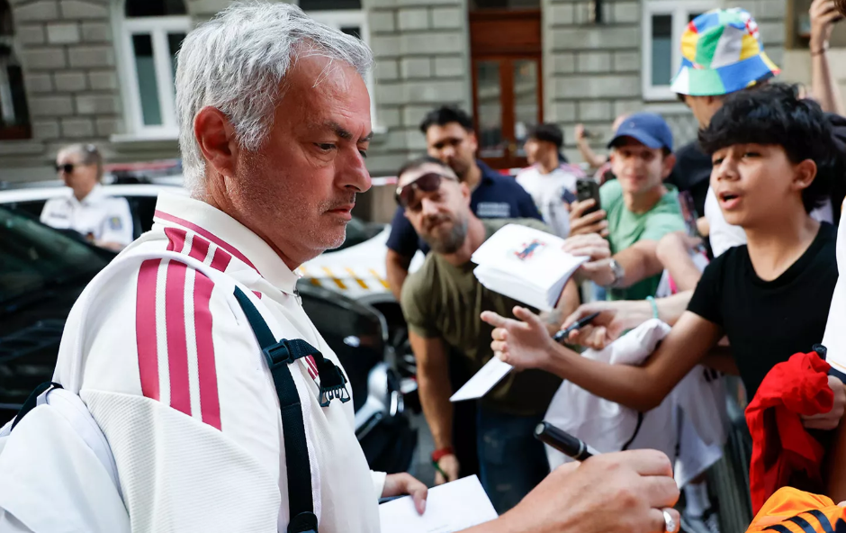 José Mourinho Budapesten (forrás: realmadrid.com)