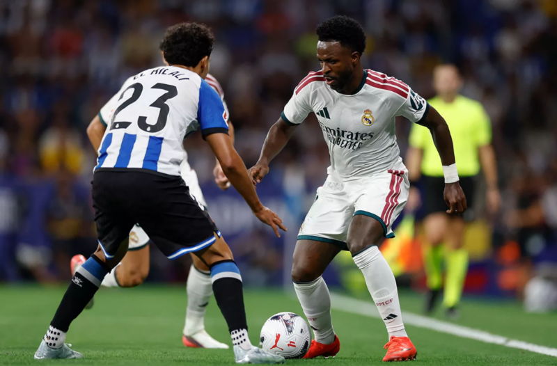 Vinícius Jr. az Espanyol elleni bajnokin (forrás: realmadrid.com)