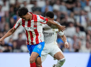 Kylian Mbappé a Girona elleni bajnokin 2026. április 10-én (forrás: realmadrid.com)
