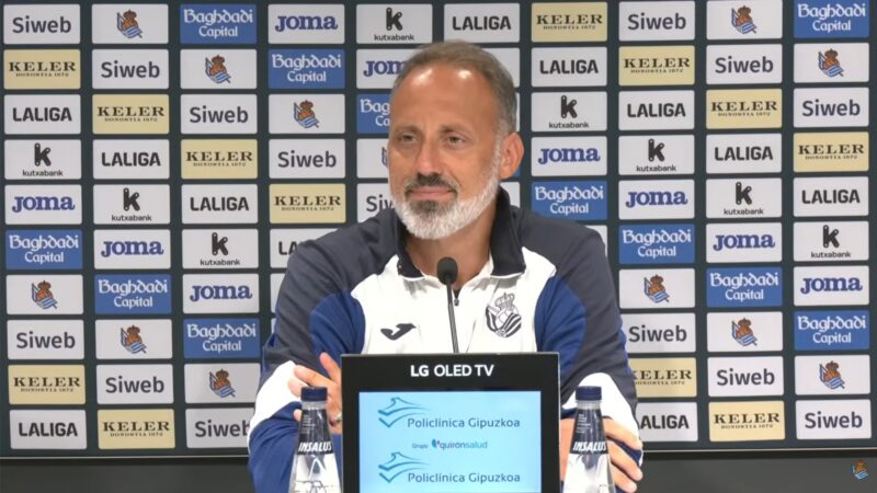 Pellegrino Matarazzo (forrás: youtube video screenshot, Real Sociedad)