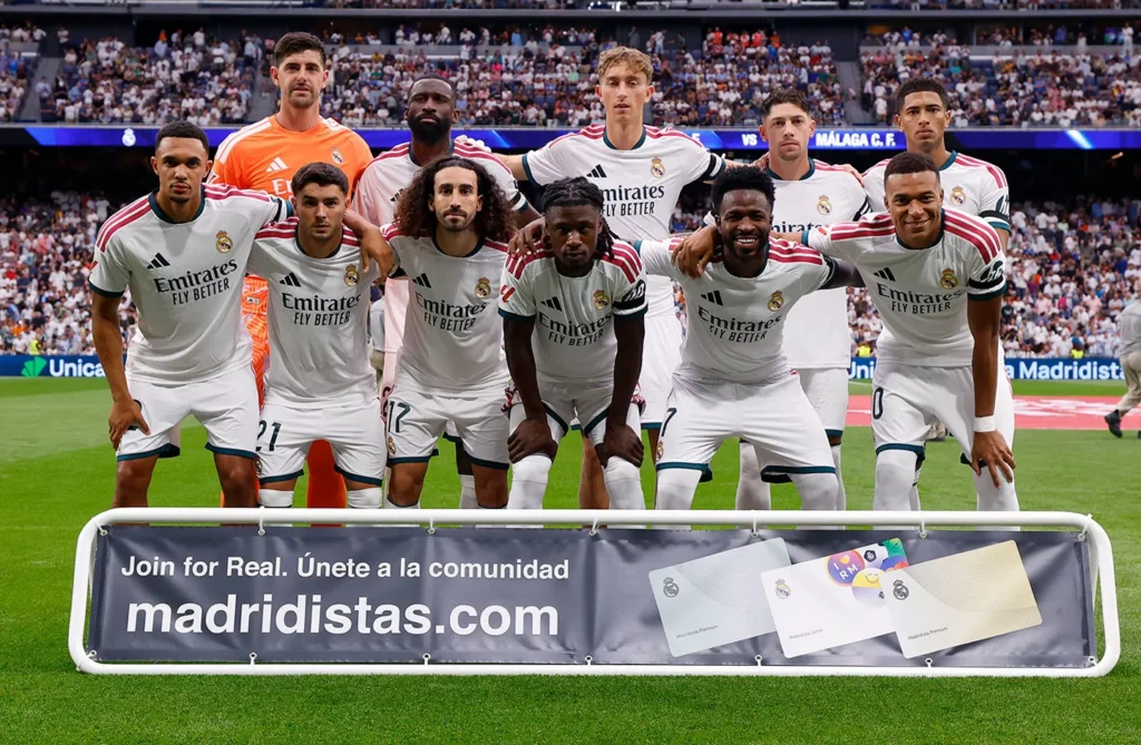 A Real Madrid kezdőcsapata (forrás: realmadrid.com)