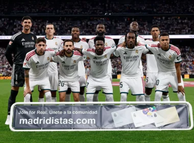A Real Madrid kezdőcsapata (forrás: realmadrid.com)