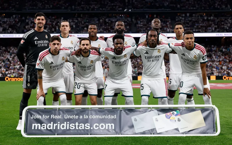 A Real Madrid kezdőcsapata (forrás: realmadrid.com)