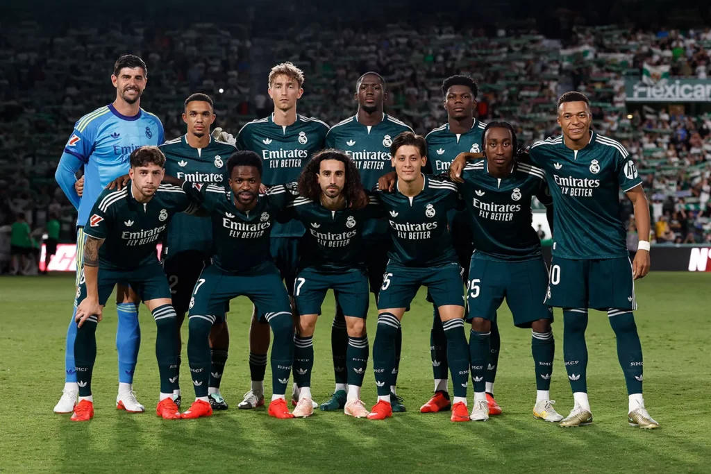 A Real Madrid kezdőcsapata (forrás: realmadrid.com)