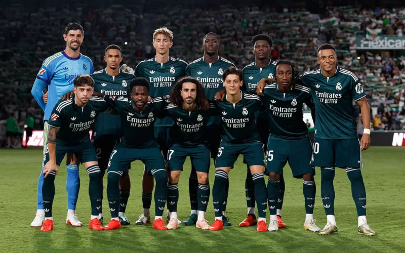 A Real Madrid kezdőcsapata (forrás: realmadrid.com)