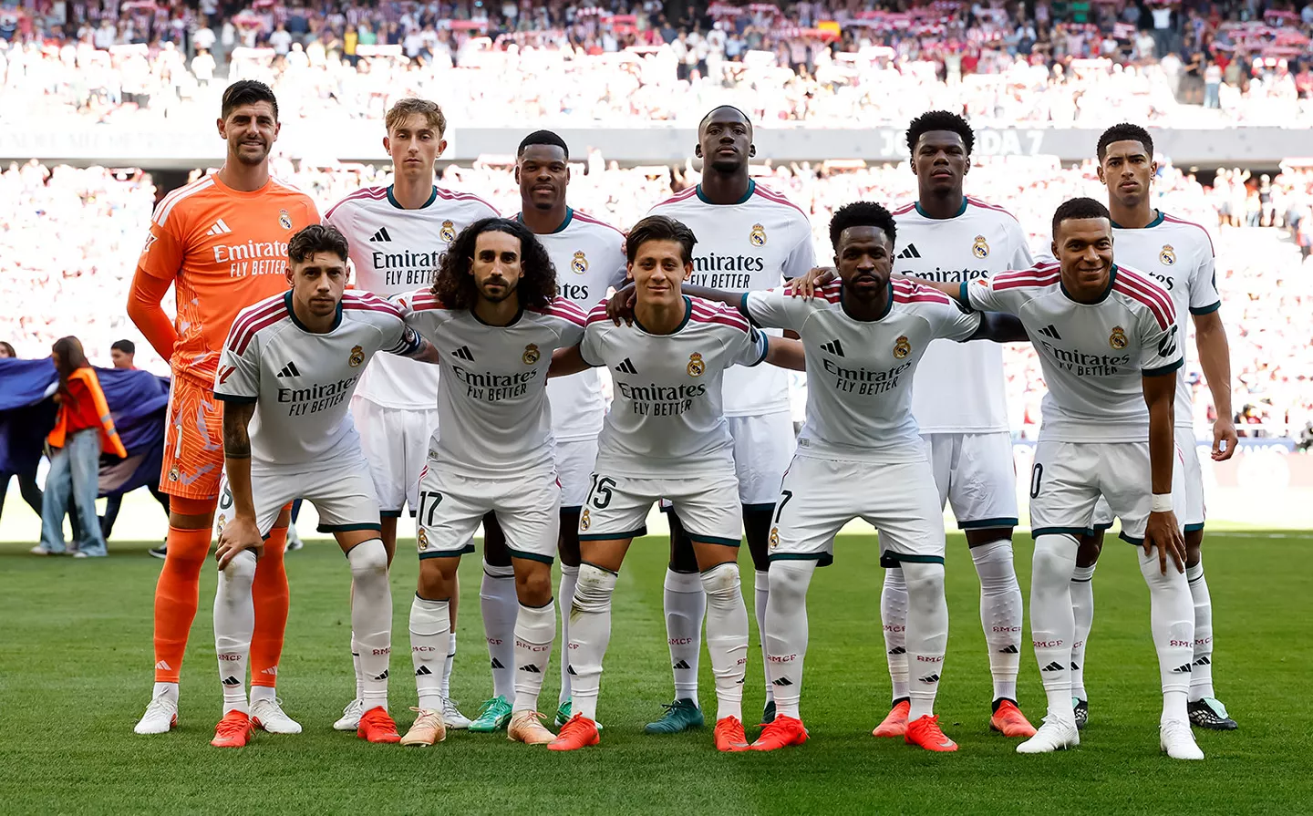 A Real Madrid kezdőcsapata (forrás: realmadrid.com)