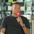 Mbappé az RFI-nek adott interjú közben (forrás: www.youtube.com/@RFI_Fr)