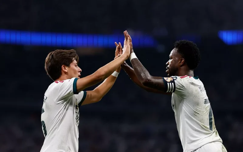 Arda és Vini Jr. (forrás: realmadrid.com)
