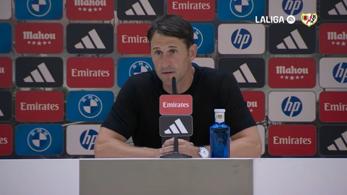 Beñat San José Gil (forrás: youtube video screenshot, Rayo Vallecano de Madrid)