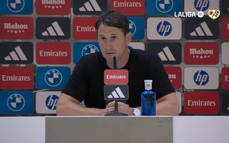 Beñat San José Gil (forrás: youtube video screenshot, Rayo Vallecano de Madrid)