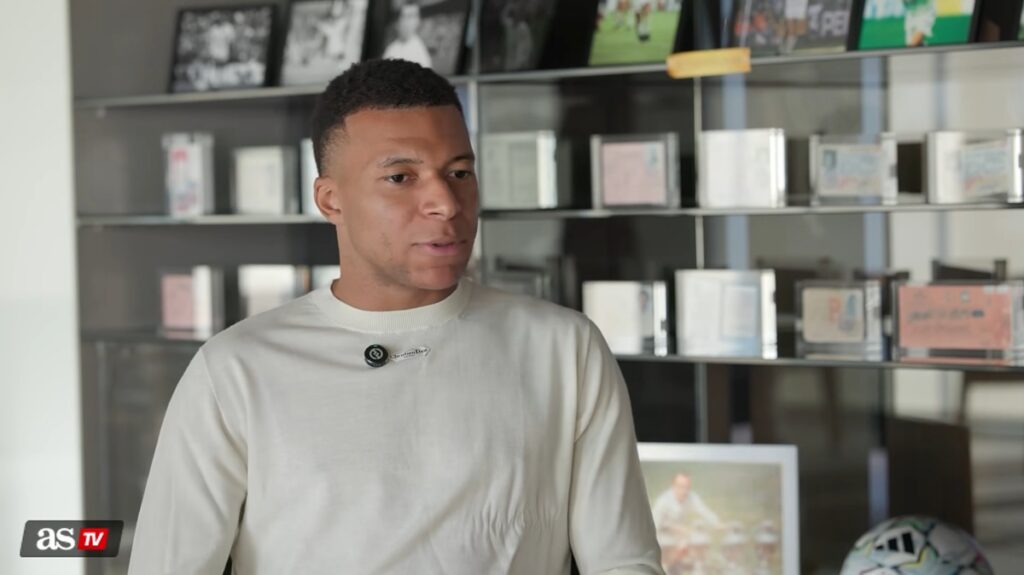 Mbappé (forrás: video screenshot, AS TV)