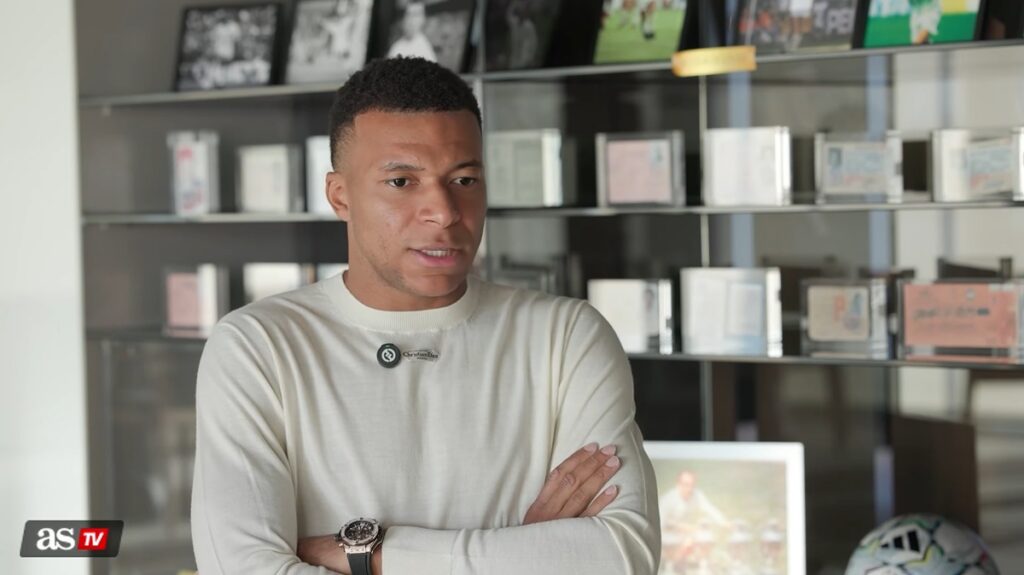 Mbappé (forrás: video screenshot, AS TV)