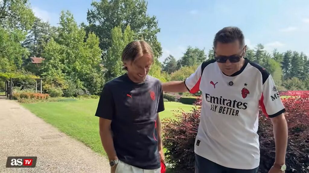 Luka Modrić és Tomás Roncero (forrás: video screenshot, AS TV)