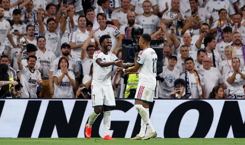 Vinícius és Mbappé (forrás: realmadrid.com)