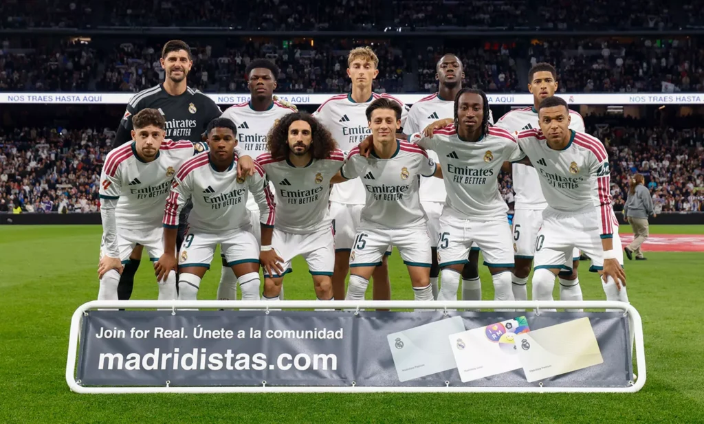A Real Madrid kezdőcsapata (forrás: realmadrid.com)